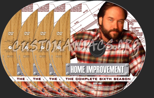 Home Improvement Season 6 dvd label