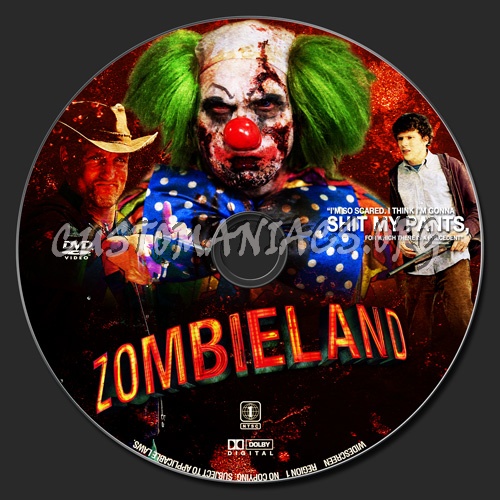 Zombieland dvd label