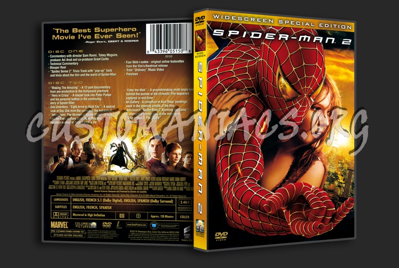 Spider-Man 2 dvd cover