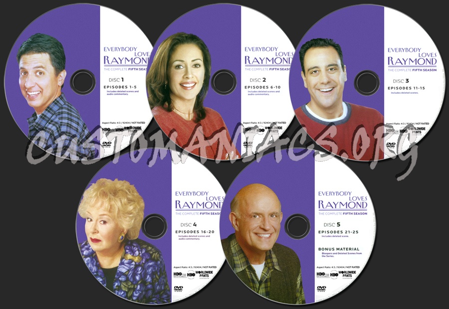Everybody Loves Raymond Season 5 dvd label