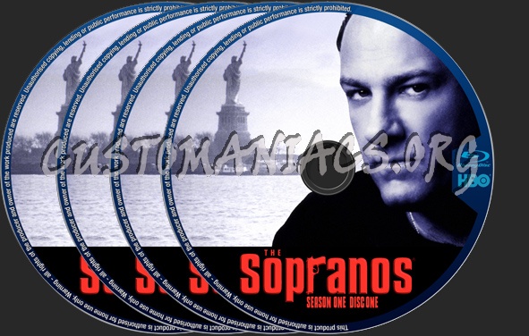 The Sopranos Season 1 blu-ray label