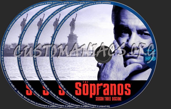 The Sopranos Season 3 blu-ray label