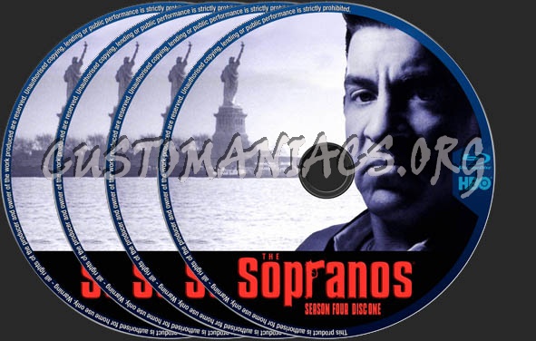 The Sopranos Season 4 blu-ray label