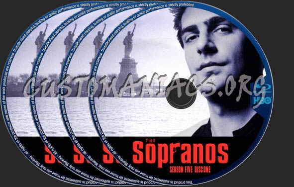 The Sopranos Season 5 blu-ray label