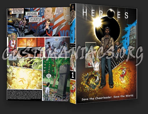 Heroes ALPHA Comic Season 1 dvd cover