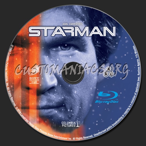 Starman blu-ray label