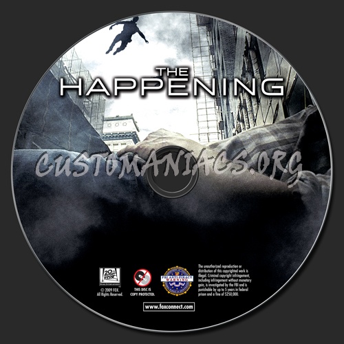 The Happening dvd label