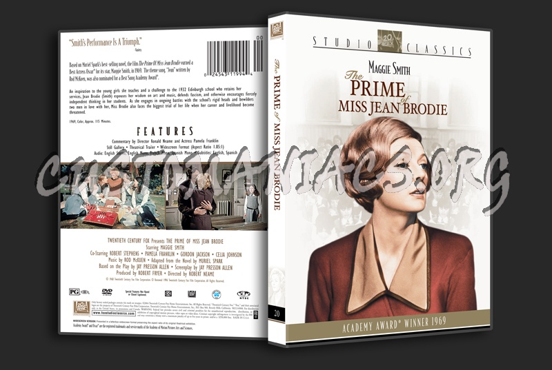The Prime of Miss Jean Brodie dvd cover
