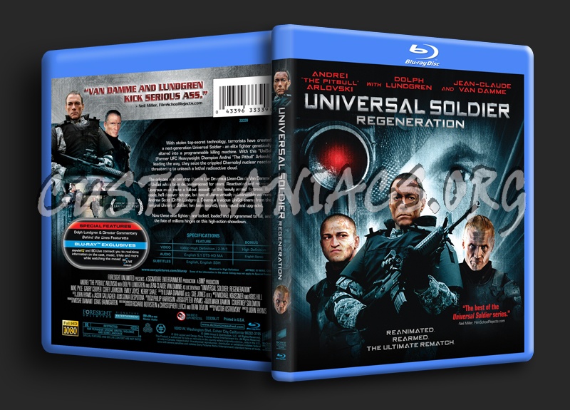 Universal Soldier Regeneration blu-ray cover