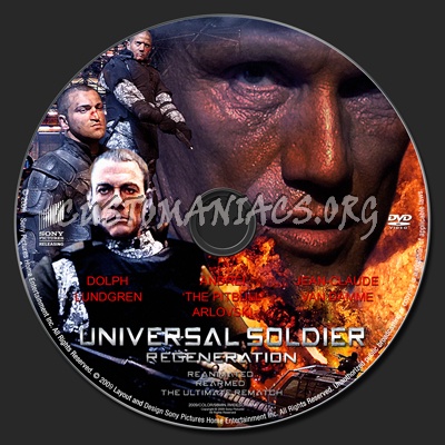 Universal Soldier Regeneration dvd label