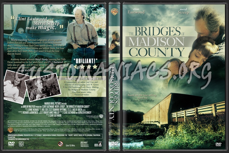 The Bridges Of Madison County dvd cover