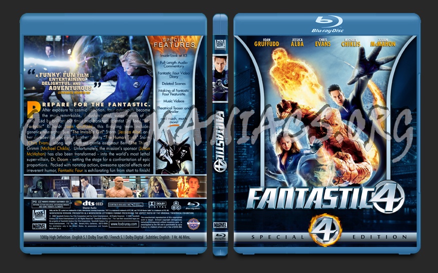 Fantastic Four blu-ray cover