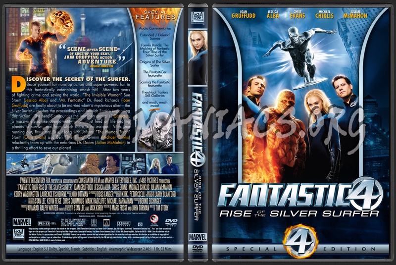 Fantastic Four: Rise of the Silver Surfer dvd cover