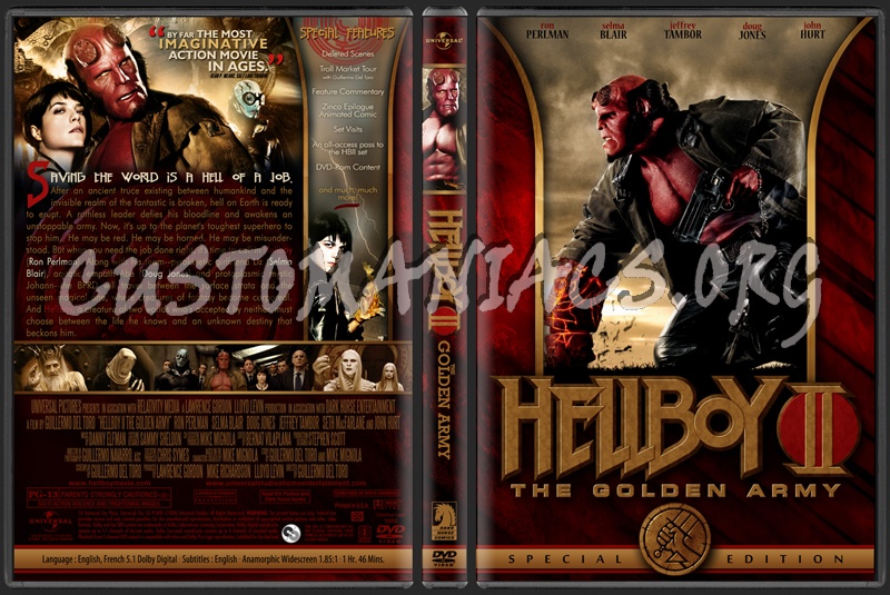 Hellboy II : The Golden Army dvd cover