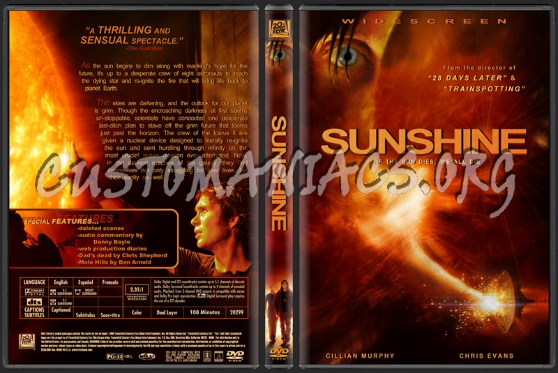 Sunshine dvd cover