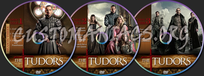 The Tudors Season Three dvd label