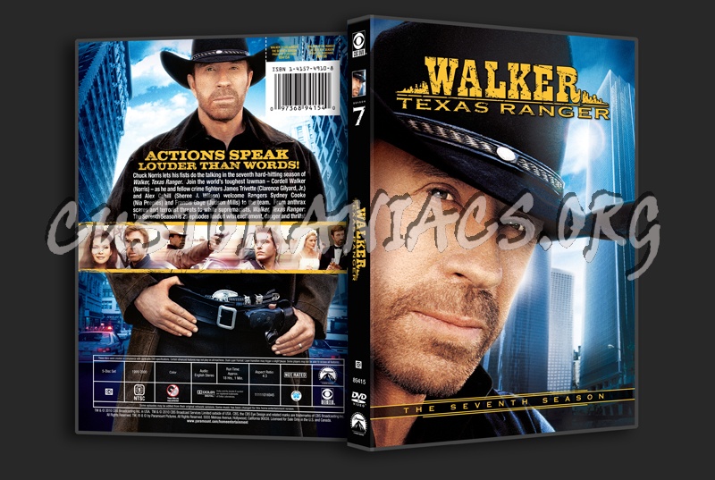 Walker Texas Ranger Season 7 dvd cover - DVD Covers Labels by Customaniacs, id: 81945 free download highres cover