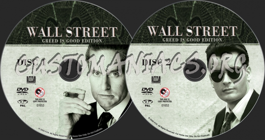 Wall Street dvd label