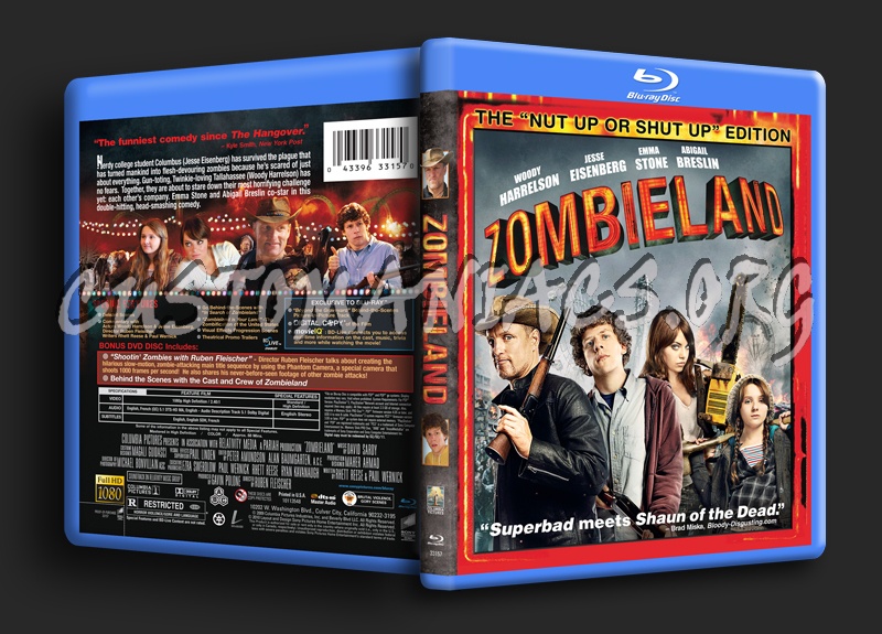 Zombieland blu-ray cover