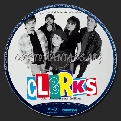 Clerks blu-ray label