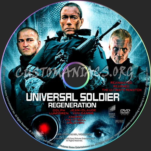Universal Soldier: Regeneration dvd label