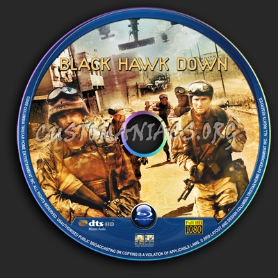 Black Hawk Down blu-ray label