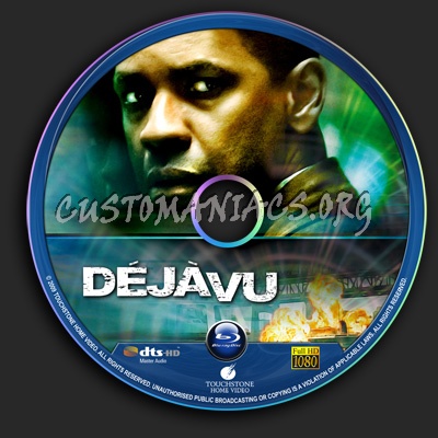 Deja Vu blu-ray label