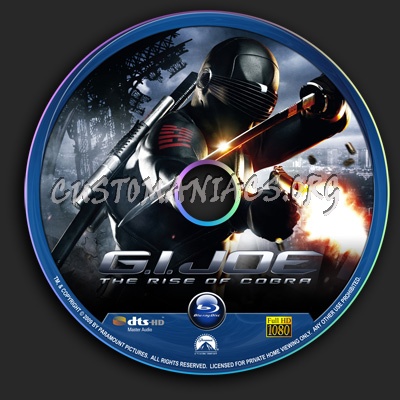 G.I Joe - The Rise Of Cobra blu-ray label