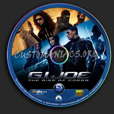 G.I Joe - The Rise Of Cobra blu-ray label