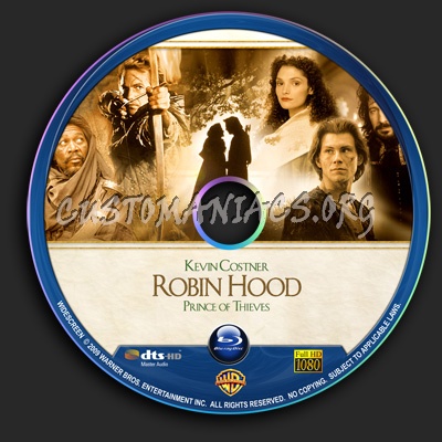 Robin Hood - Prince Of Thieves blu-ray label