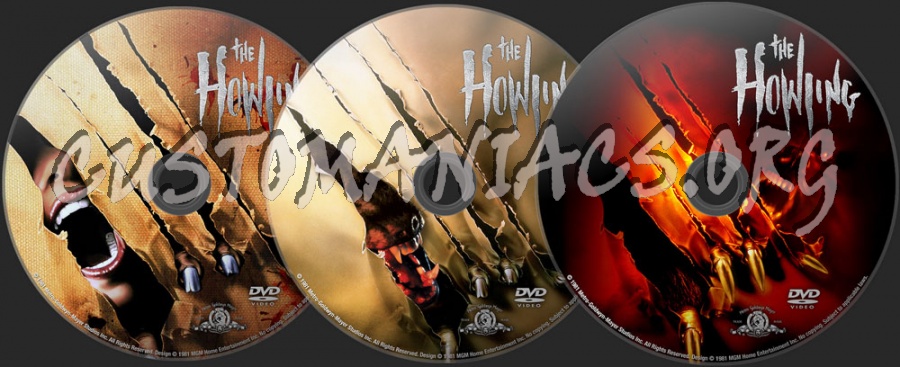 The Howling dvd label