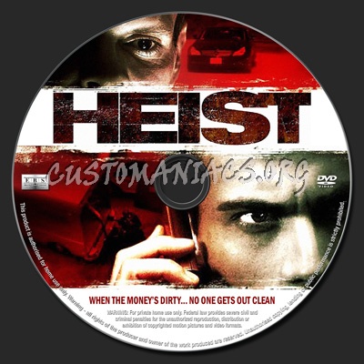 Heist dvd label