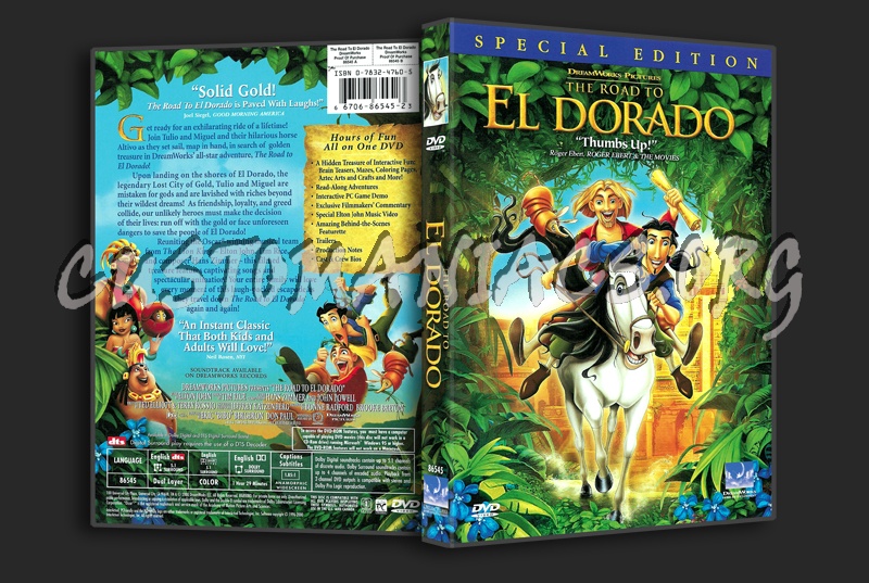 The Road To El Dorado dvd cover