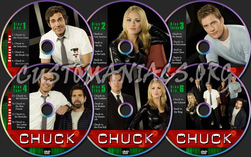 Chuck Season Two dvd label