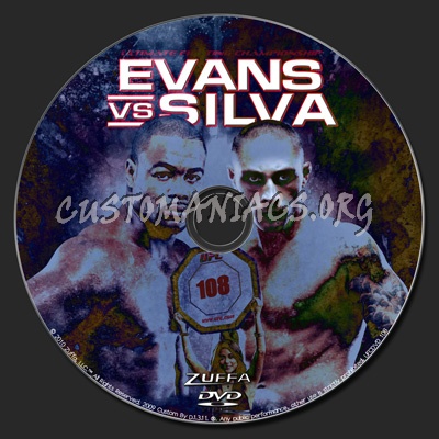 UFC 108 Evans vs. Silva dvd label