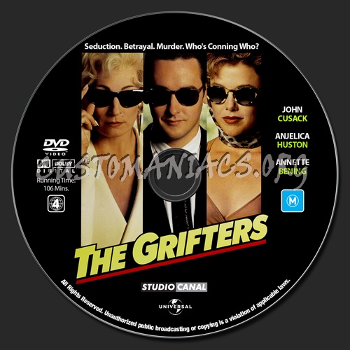 The Grifters dvd label
