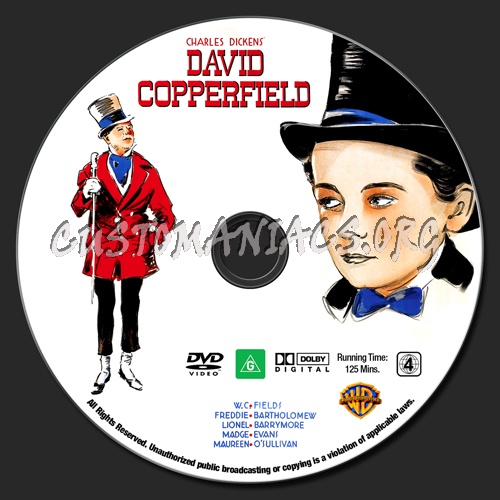 David Copperfield dvd label