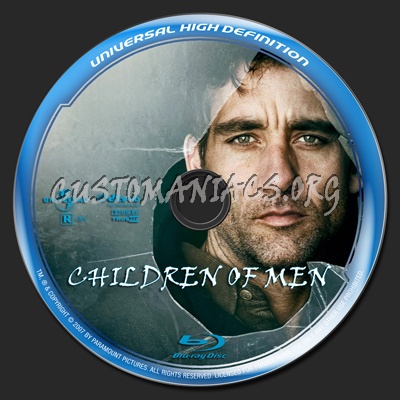Children Of Men blu-ray label