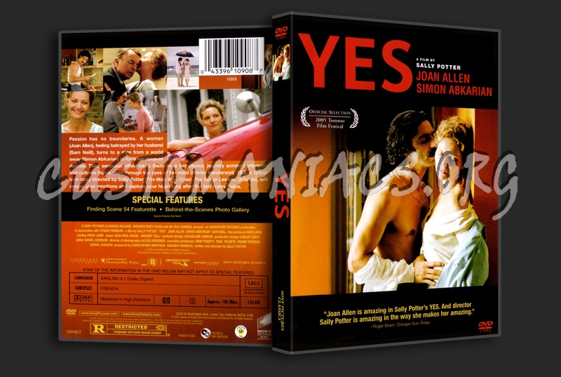 Yes dvd cover