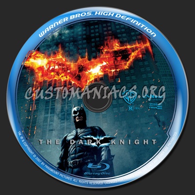 The Dark Knight blu-ray label