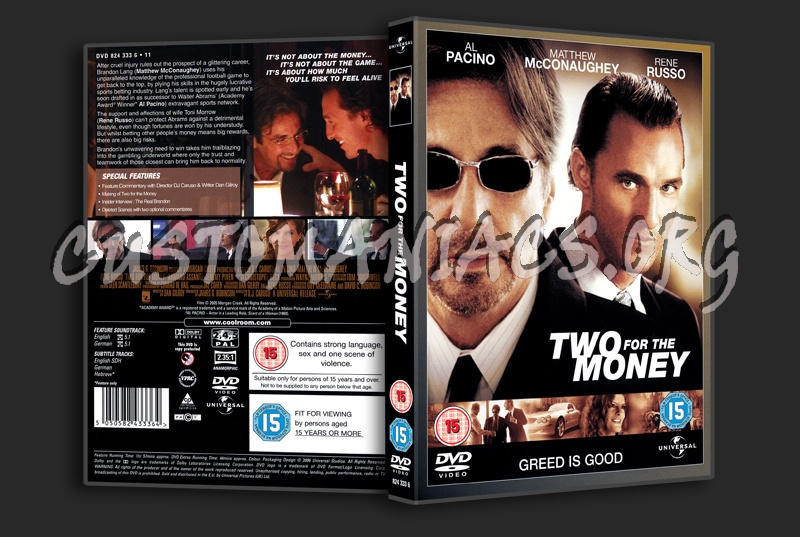 Two For The Money dvd cover
