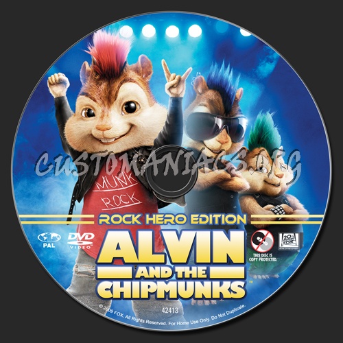 Alvin and the Chipmunks Rock Hero Edition dvd label