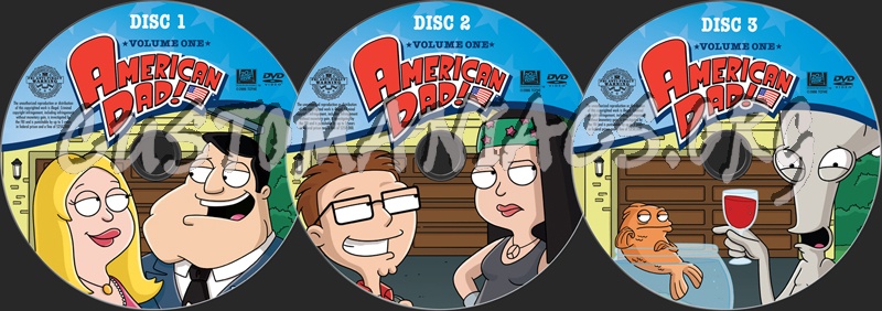 American Dad Volume 1 dvd label