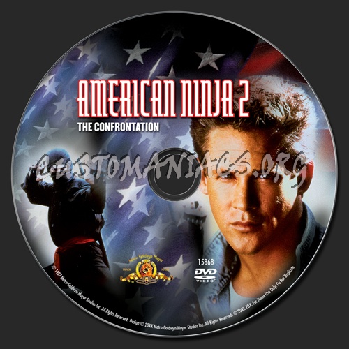 American Ninja 2 dvd label