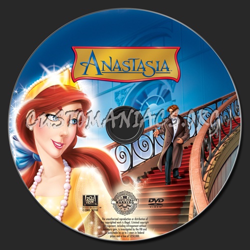 Anastasia dvd label