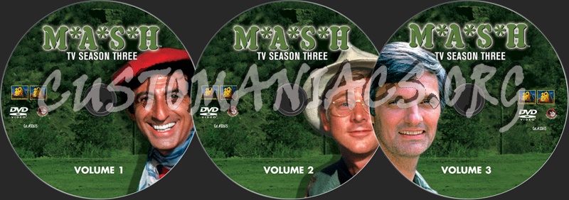 Mash Season 3 dvd label