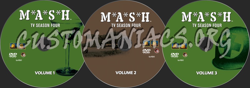 Mash Season 4 dvd label