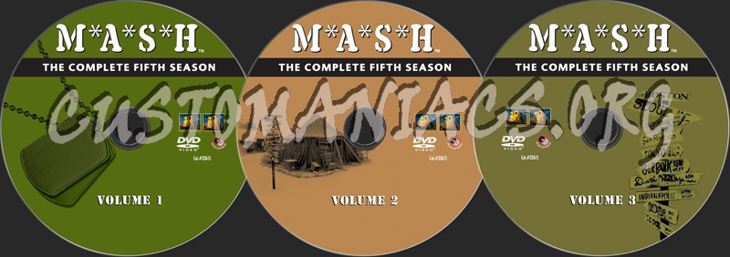 Mash Season 5 dvd label
