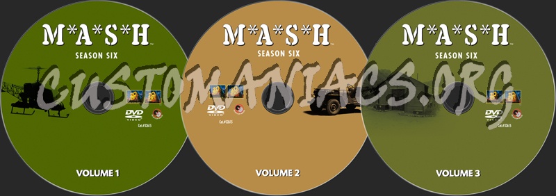 Mash Season 6 dvd label