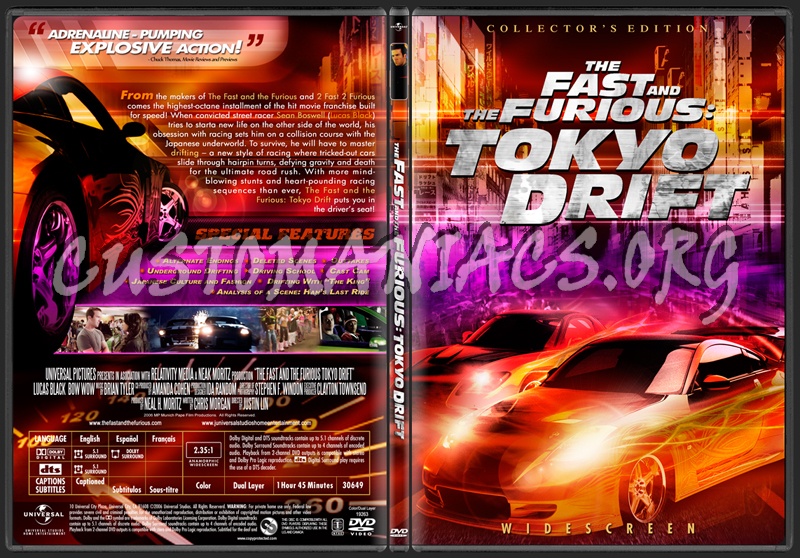 The Fast and The Furious: Tokyo Drift dvd cover